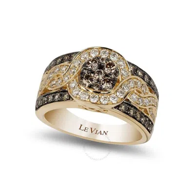 Le Vian Ladies Cluster Rings Set In 14k Honey Gold In Yellow