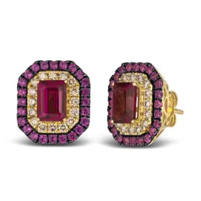 Le Vian Ladies Color On Color Earrings Set In 14k Honey Gold In ["yellow"]
