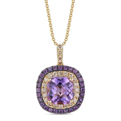 Le Vian Ladies Color On Color Necklaces Set In 14k Honey Gold