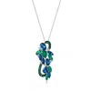 Le Vian Ladies Cornflower Sapphire Necklaces Set In 14k Vanilla Gold In White