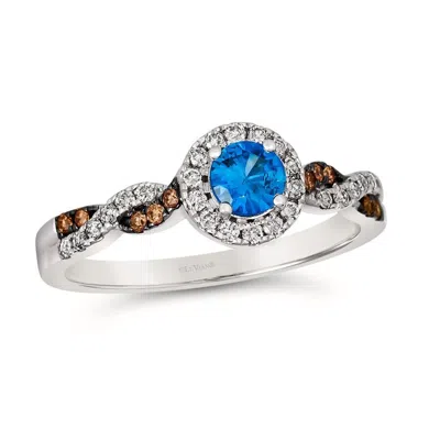 Le Vian Ladies Cornflower Sapphire Rings Set In 14k Vanilla Gold In Multi
