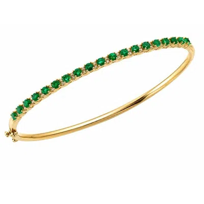 Le Vian Ladies Costa Smeralda Emeralds Bangle Bracelets Set In 14k Honey Gold Watf 28 In Green