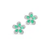Le Vian Ladies Costa Smeralda Emeralds Earrings Set In 14k Vanilla Gold In Green