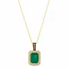 Le Vian Ladies Costa Smeralda Emeralds Necklaces Set In 14k Honey Gold In Yellow