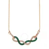Le Vian Ladies Costa Smeralda Emeralds Necklaces Set In 14k Strawberry Gold In Pink/rose Gold Tone/gold Tone