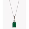Le Vian Ladies Costa Smeralda Emeralds Necklaces Set In 14k Vanilla Gold In Silver