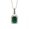 Le Vian Ladies Costa Smeralda Emeralds Necklaces Set In 14k Vanilla Gold In Green