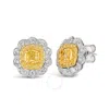 Le Vian Ladies Couture Earrings Set In Platinum With 18k Honey Gold In Yellow