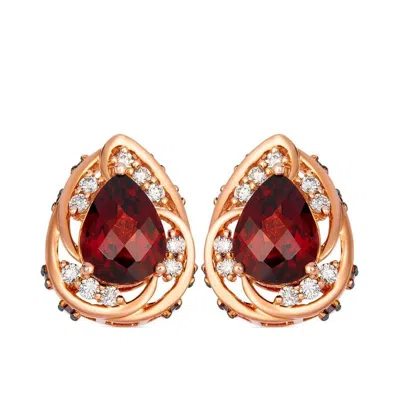 Le Vian Ladies Crembrule Earrings Set In 14k Strawberry Gold