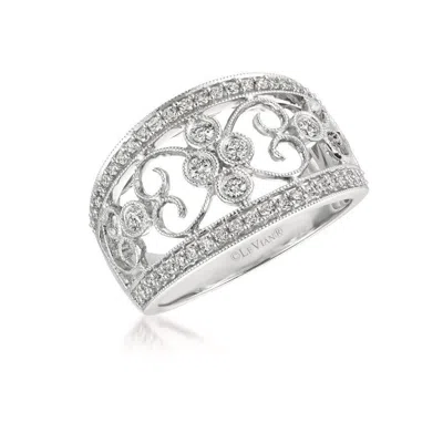 Le Vian Ladies Deco Rings Set In 14k Strawberry Gold In White