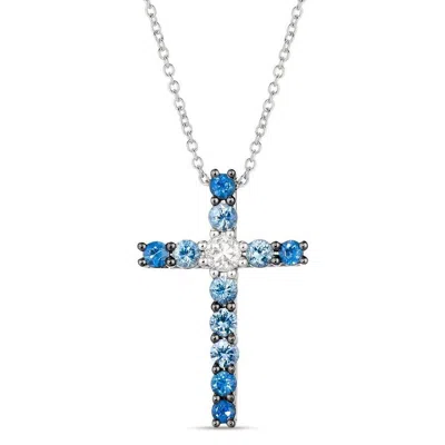 Le Vian Ladies Denim Balayage Collection Necklaces Set In 14k Vanilla Gold In Metallic