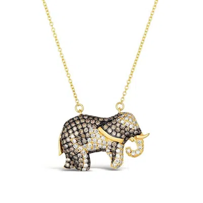 Le Vian Ladies Elephant Necklaces Set In 14k Honey Gold