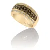 Le Vian Ladies Euphoria Chocolate Rings Set In 14k Honey Gold In Yellow