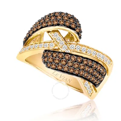 Le Vian Ladies Euphoria Chocolate Rings Set In 14k Honey Gold In Yellow
