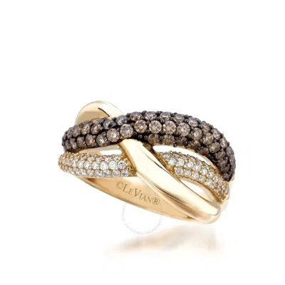 Le Vian Ladies Euphoria Chocolate Rings Set In 14k Honey Gold In Yellow