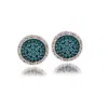 Le Vian Ladies Exotics Earrings Set In 14k Vanilla Gold In Blue