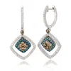 Le Vian Ladies Exotics Earrings Set In 14k Vanilla Gold In Metallic