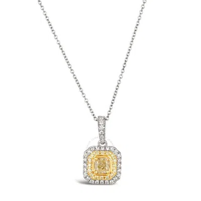 Le Vian Ladies Fancy Light Yellow Diamond Necklaces Set In 14k Two Tone Gold