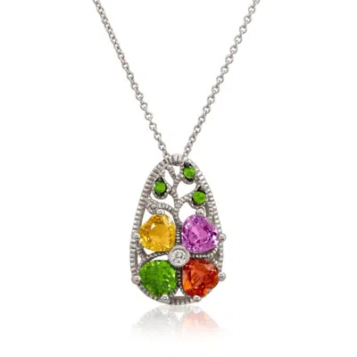 Le Vian Ladies Flower Nature Necklaces Set In 14k Vanilla Gold In White