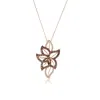 Le Vian Ladies Flower Necklaces Set In 14k Strawberry Gold In Gold