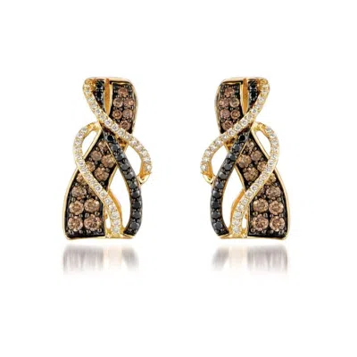 Le Vian Ladies Gladiator Earrings Set In 14k Honey Gold