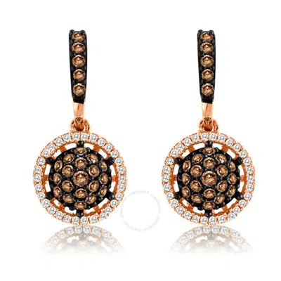 Le Vian Ladies Grand Sample Sale Earrings Set In 14k Strawberry Gold