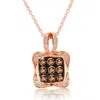 Le Vian Ladies Grand Sample Sale Necklaces Set In 14k Strawberry Gold In Pink/rose Gold Tone/gold Tone