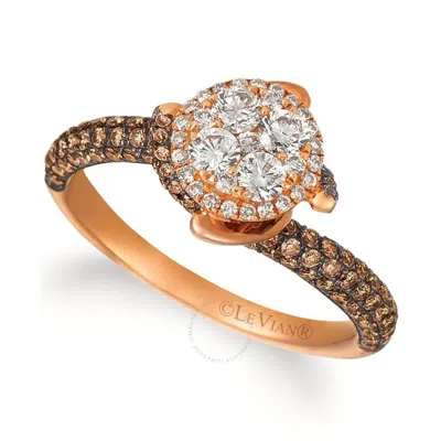 Le Vian Ladies Grand Sample Sale Ring In 14k Strawberry Gold In Pink/rose Gold Tone/gold Tone