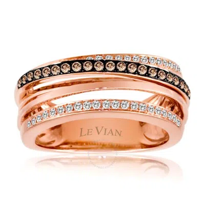 Le Vian Ladies Grand Sample Sale Ring In 14k Strawberry Gold In Pink/rose Gold Tone/gold Tone