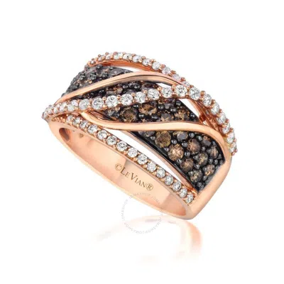 Le Vian Ladies Grand Sample Sale Ring In 14k Strawberry Gold In Pink/rose Gold Tone/gold Tone
