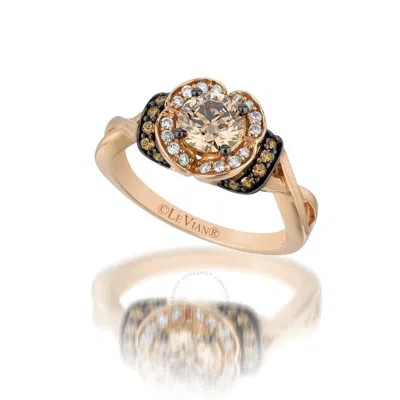 Le Vian Ladies Grand Sample Sale Ring In 14k Strawberry Gold In Pink/rose Gold Tone/gold Tone