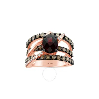 Le Vian Ladies Grand Sample Sale Ring In 14k Strawberry Gold In Pink/rose Gold Tone/gold Tone