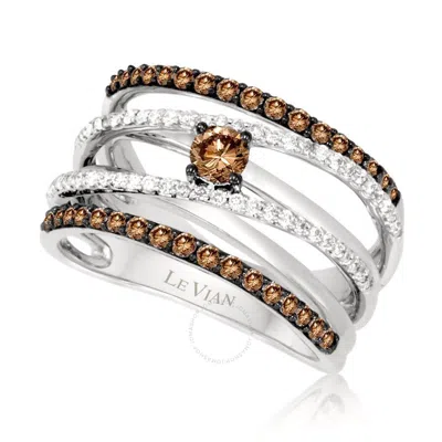 Le Vian Ladies Grand Sample Sale Ring In 14k Vanilla Gold In White