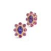 Le Vian Ladies Grape Amethyst Earrings Set In 14k Strawberry Gold In Pink/rose Gold Tone/gold Tone