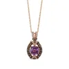 Le Vian Ladies Grape Amethyst Necklaces Set In 14k Strawberry Gold In Gold