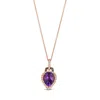 Le Vian Ladies Grape Amethyst Necklaces Set In 14k Strawberry Gold In Gold