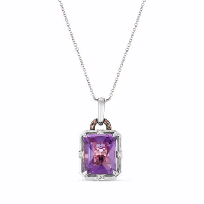 Le Vian Ladies Grape Amethyst Necklaces Set In 14k Vanilla Gold In Purple