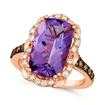 Le Vian Ladies Grape Amethyst Rings Set In 14k Strawberry Gold Bvsw 5 In ["pink","rose Gold Tone","gold Tone"]