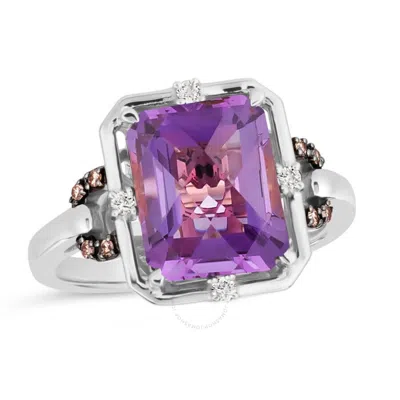 Le Vian Ladies Grape Amethyst Rings Set In 14k Vanilla Gold In White