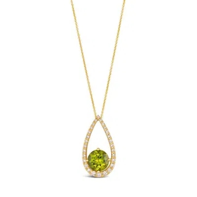 Le Vian Ladies Green Apple Peridot Necklaces Set In 14k Honey Gold