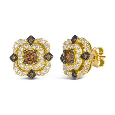 Le Vian Ladies Grounding & Harmony Stud Earrings Set In 14k Honey Gold Baex 17
