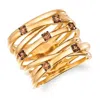 Le Vian Ladies Honey And Chocolate Rings Set In 14k Honey Gold In Multi