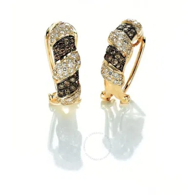 Le Vian Ladies Huggies Earrings Set In 14k Honey Gold In Yellow