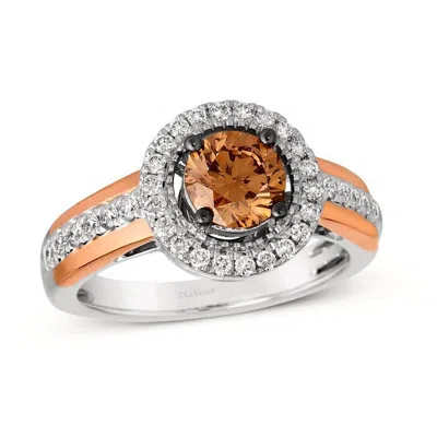 Le Vian Ladies  Couture Chocolate Solitaire Rings Set In 18k Two Tone Gold