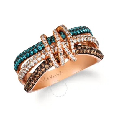 Le Vian Ladies  Exotics Ring Set In 14k Strawberry Gold In Pink/rose Gold Tone/gold Tone