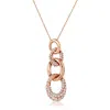 Le Vian Ladies Link'ing Necklaces Set In 14k Strawberry Gold In Pink/rose Gold Tone/gold Tone