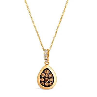 Le Vian Ladies Mini Setting Necklaces Set In 14k Honey Gold In Yellow