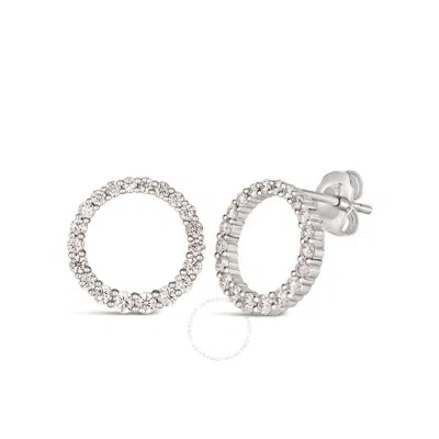 Le Vian Platinum 0.20 Ct. Tw. Diamond Earrings In Silver