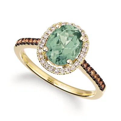 Le Vian Ladies Mint Julep Quartz Rings Set In 14k Honey Gold