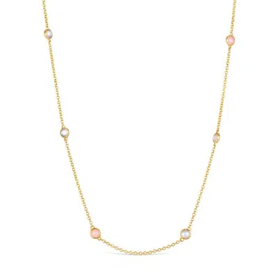 Le Vian Ladies Moonstone Necklaces Set In 14k Honey Gold
